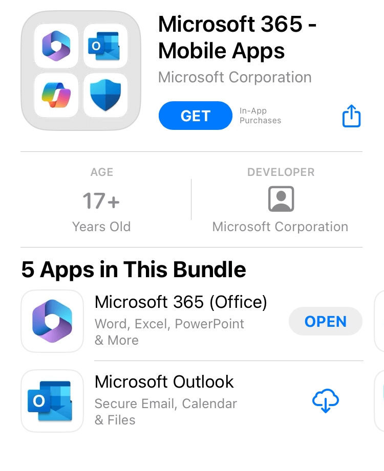The Microsoft 365 app bundle. Note that Copilot Pro is a separate subscription.  