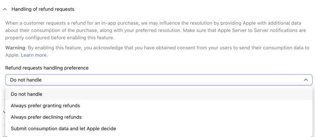 Handling of refund requests with RevenueCat